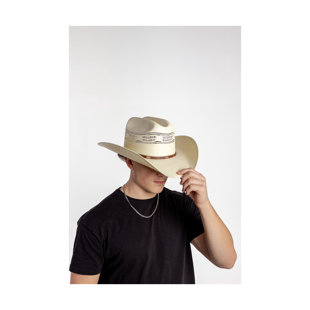 Master Hatters of Texas Tomahawk 20X White Straw Cowboy Hat