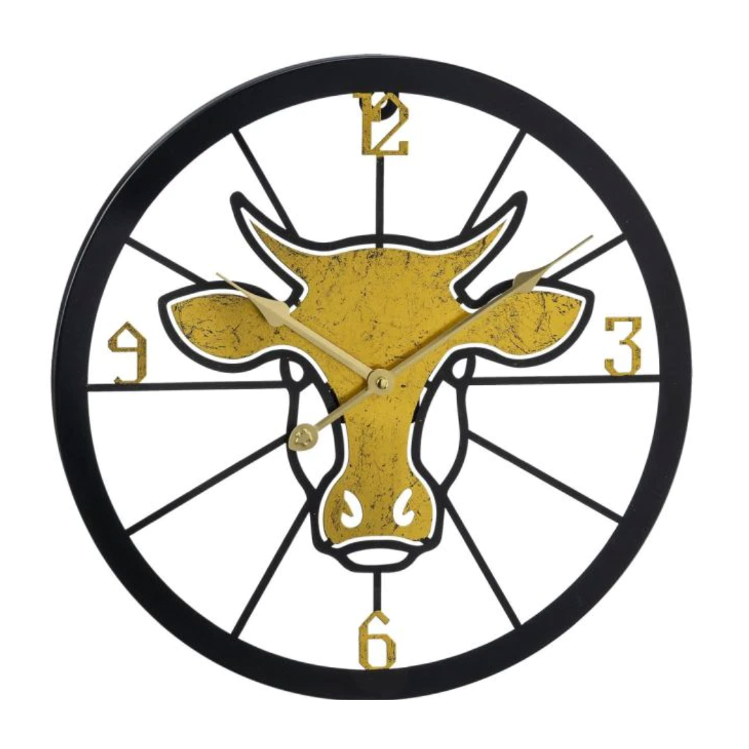 Tough 1 Cow Wall Clock 87-9202-0-0