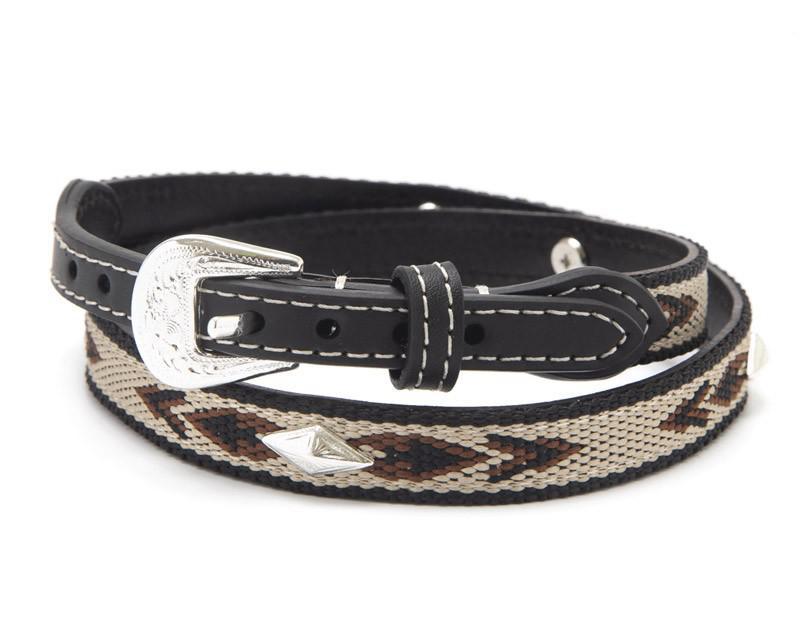 Twister Hat Band Leather Ribbon Diamond Shape