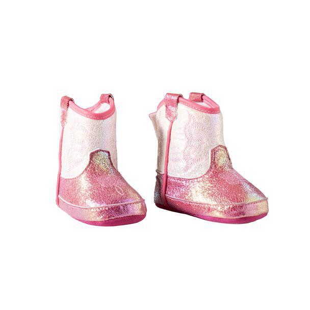 Twister Infant Gril's Baby Buckers Pink Glitter Boot Krissy