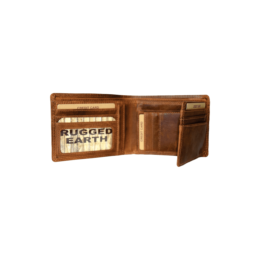Rugged Earth Bifold Leather Wallet - Rugged Earth