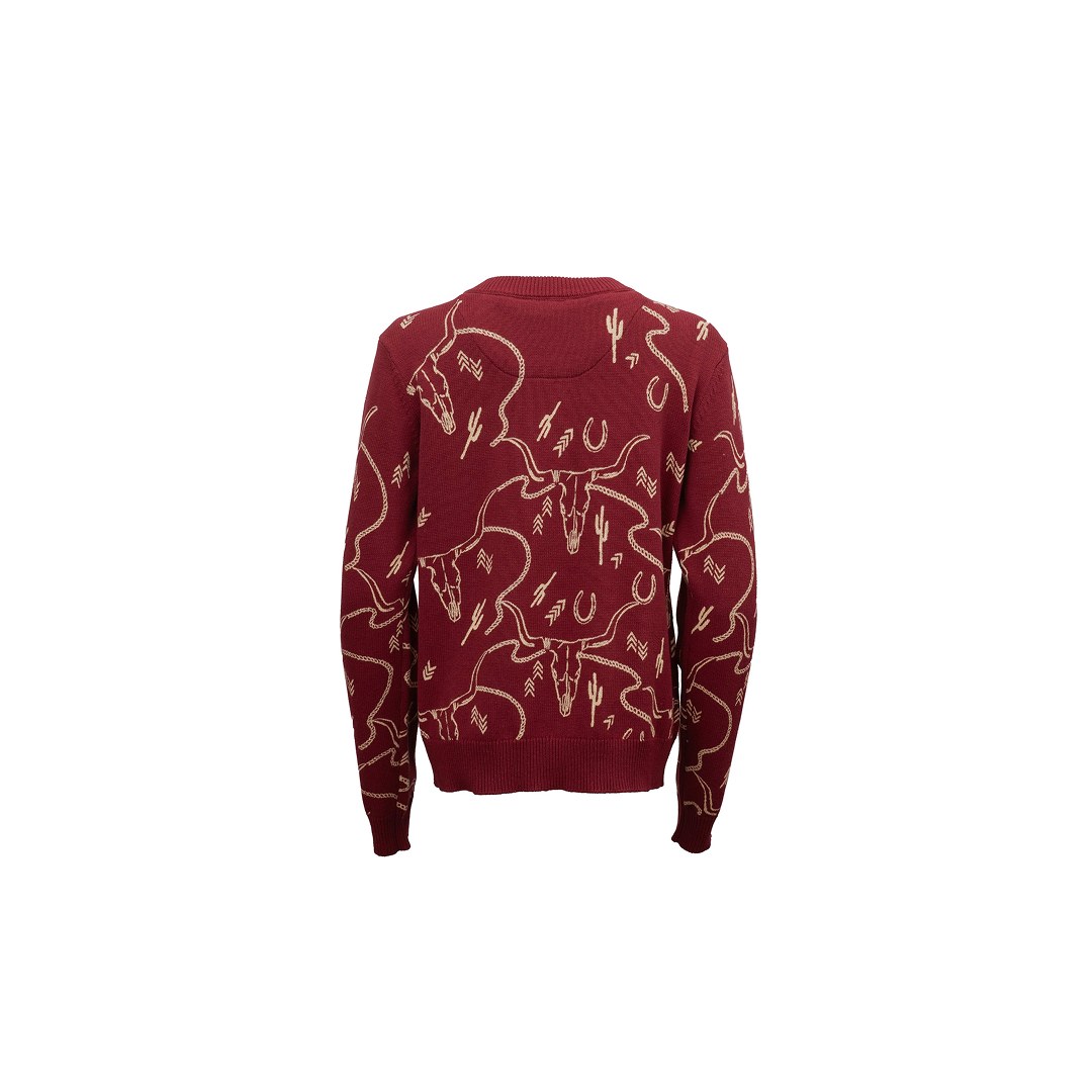 Outback Trading Co. Women's Wine Red Ainsley Sweater