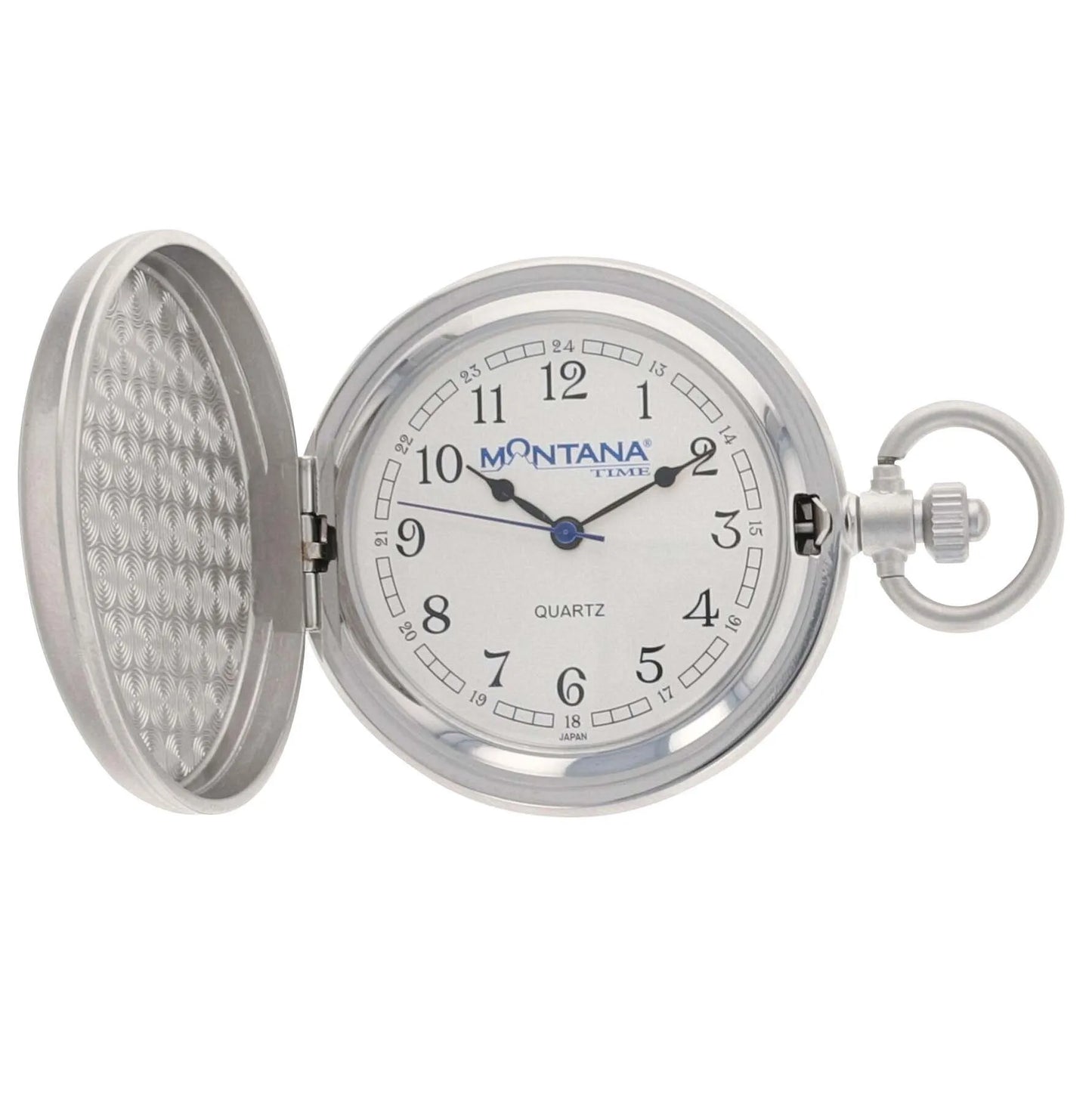 Montana Silver Engraved Silver, Small Silver Inlay, Pocket Watch