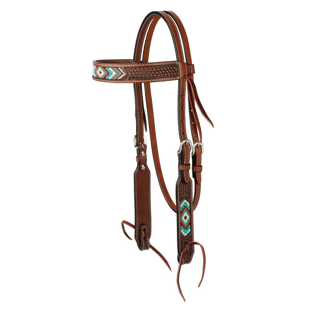Weaver Leather Beaded Headstall - Weaver