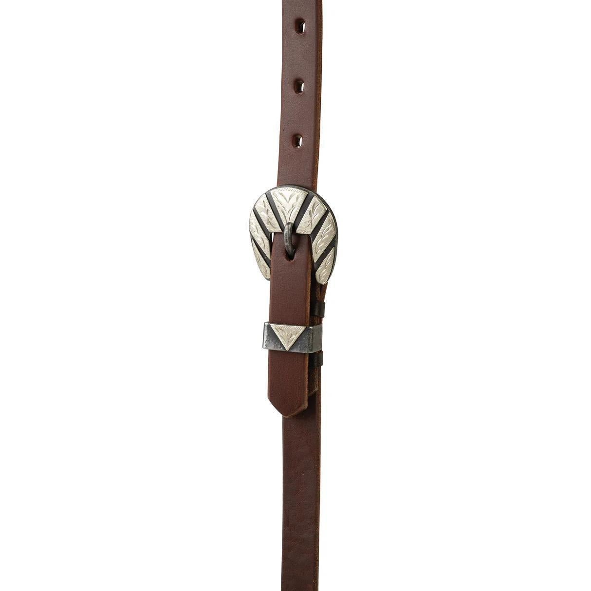 Weaver STS Ranch Signature Tack Harness Leather Sliding Ear Headstall, 3/4" - Weaver