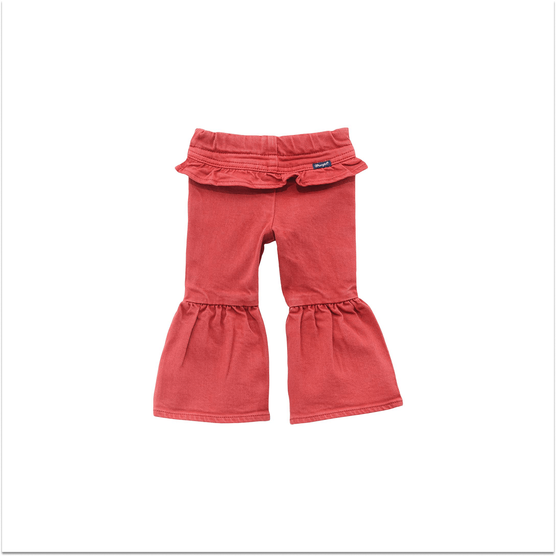 Wrangler Baby Girl Pull Up Flare Jean Chili - Wrangler