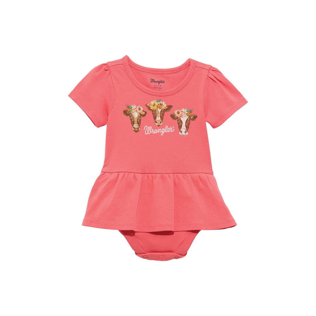 Wrangler Girl's Bodysuit in red