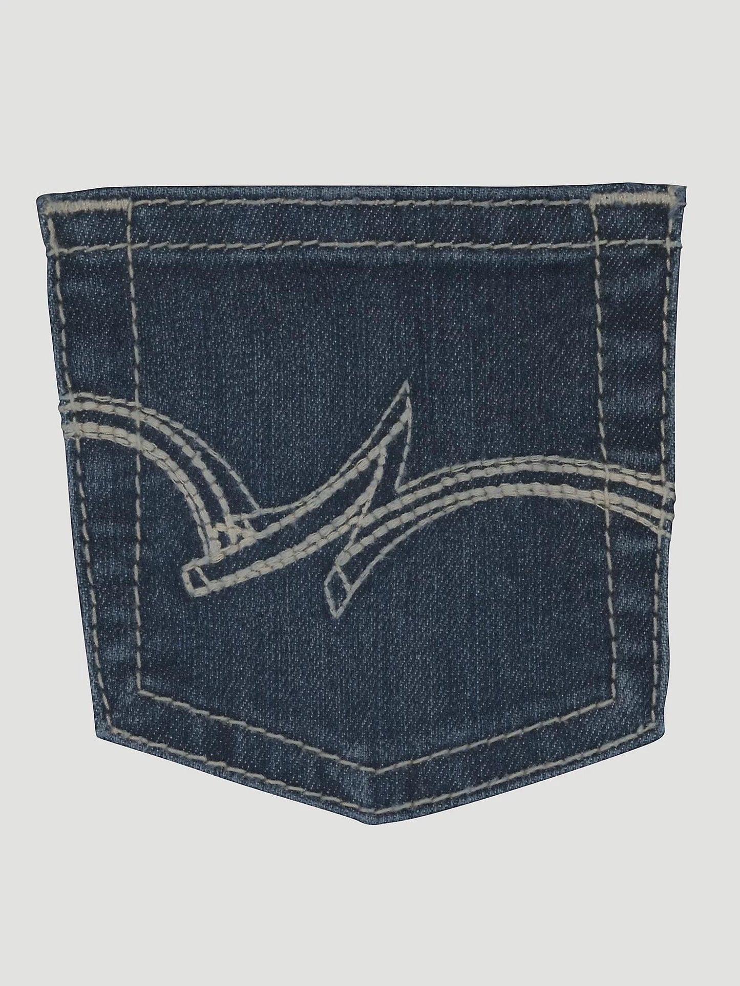 Wrangler Girl's Premium Patch Bootcut Jean In Dark Blue