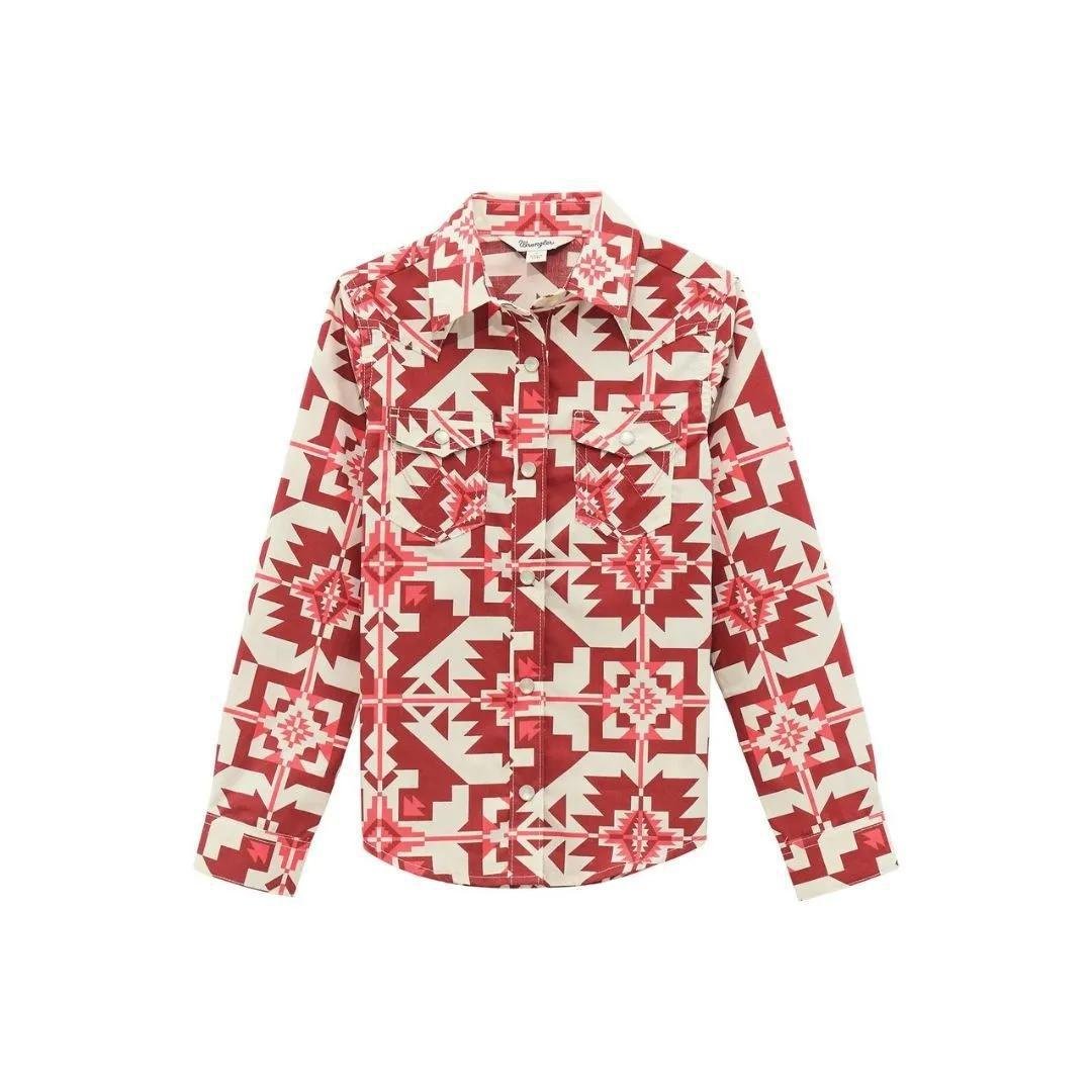 Wrangler Girls Western Top - Pink - Wrangler