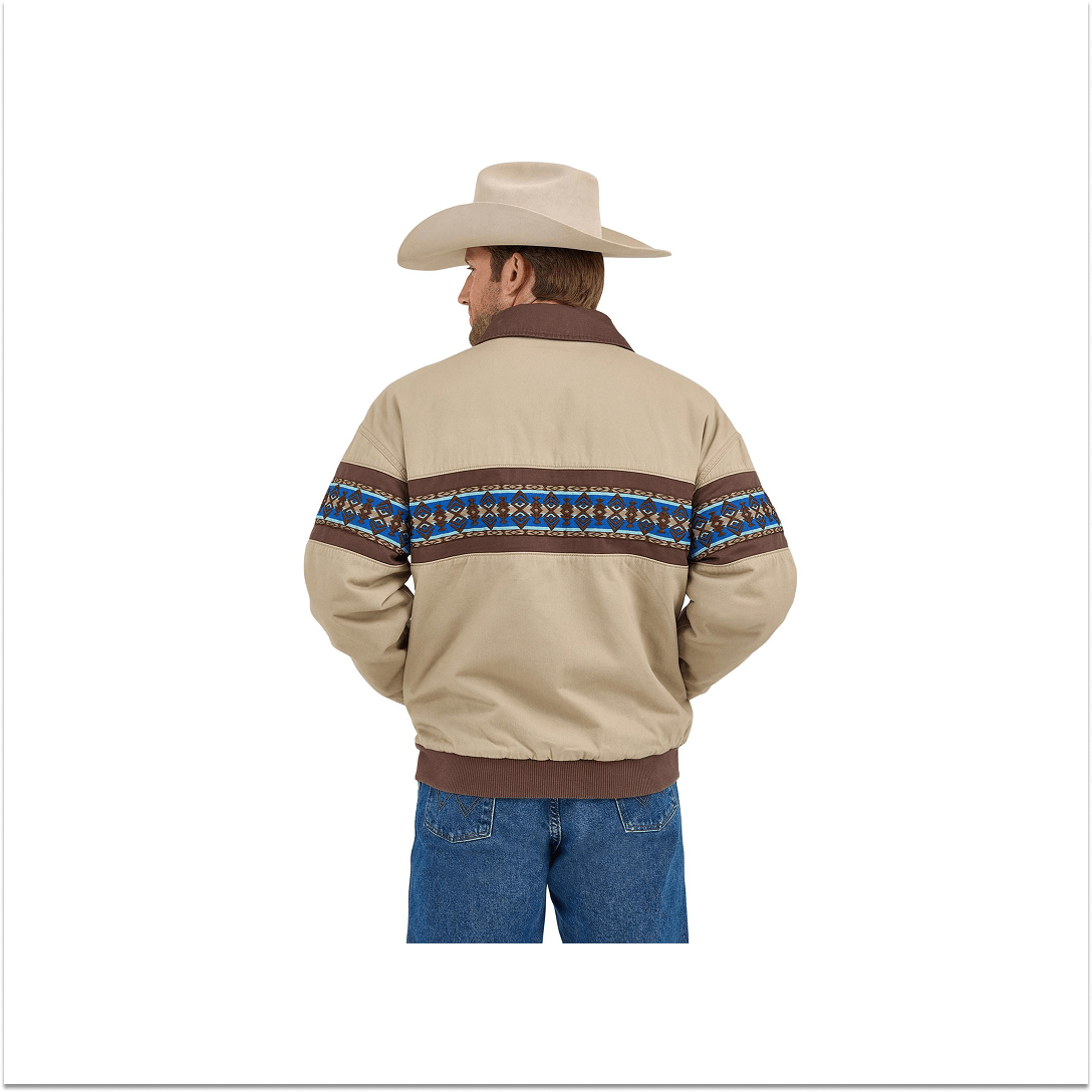 Wrangler Men's Aztec Bomber Jacket North Shore - Wrangler