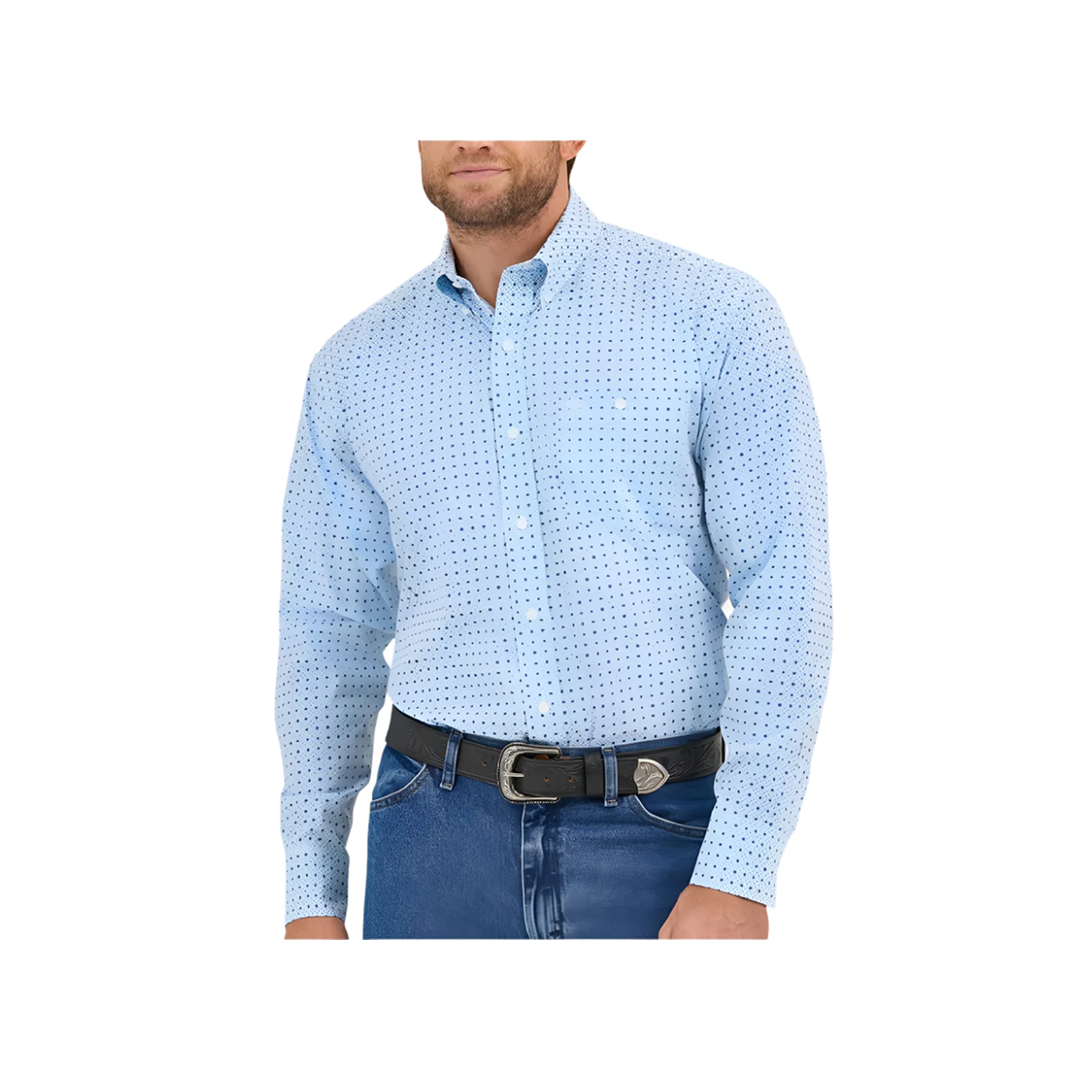 Wrangler Men's Classic Long Sleeve Shirt - Relaxed Fit