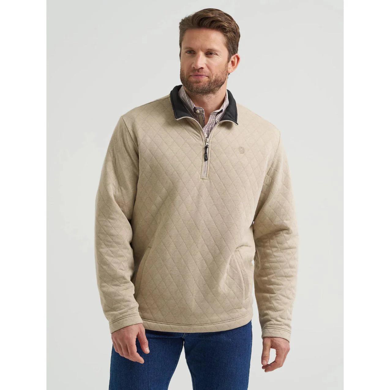 Wrangler Men's George Strait 1/4 Zip Pullover weis-western-wear