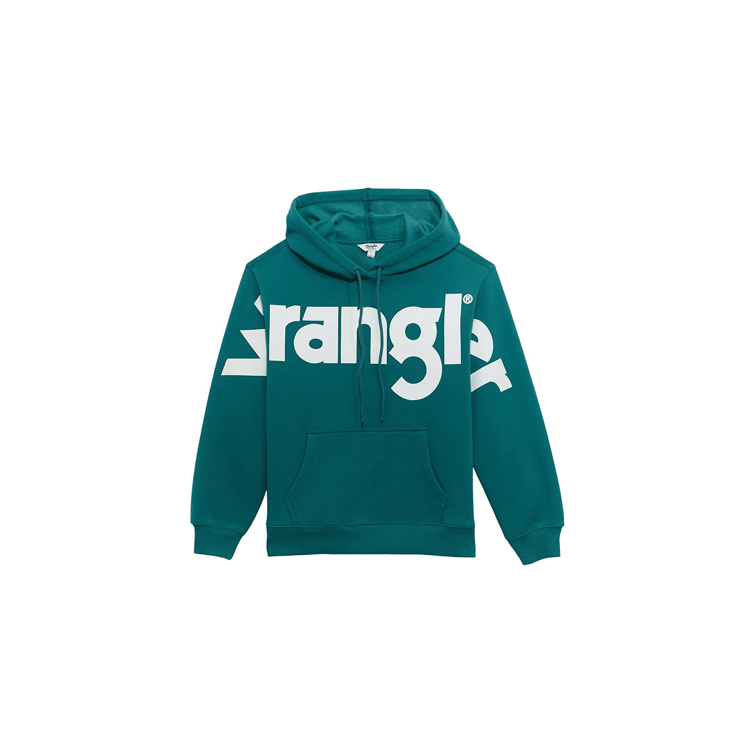 Wrangler Women's Retro Vintage Classic Hoodie Teal - Wrangler
