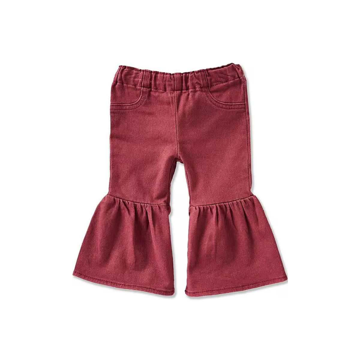 Wrangler Baby Girls Burgundy Flare Jeans