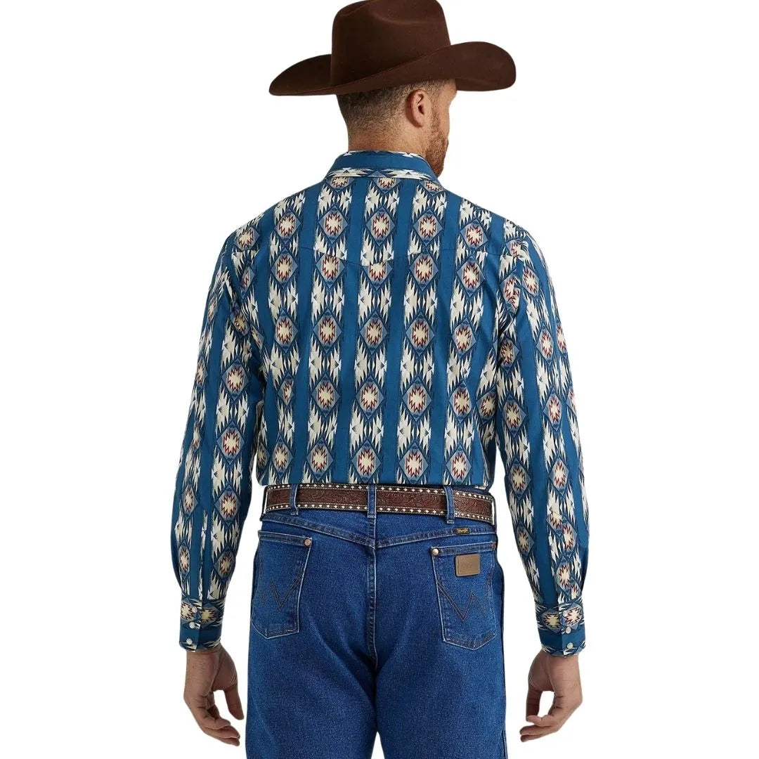 Wrangler Men's Checotah Western Long Sleeve Shirt