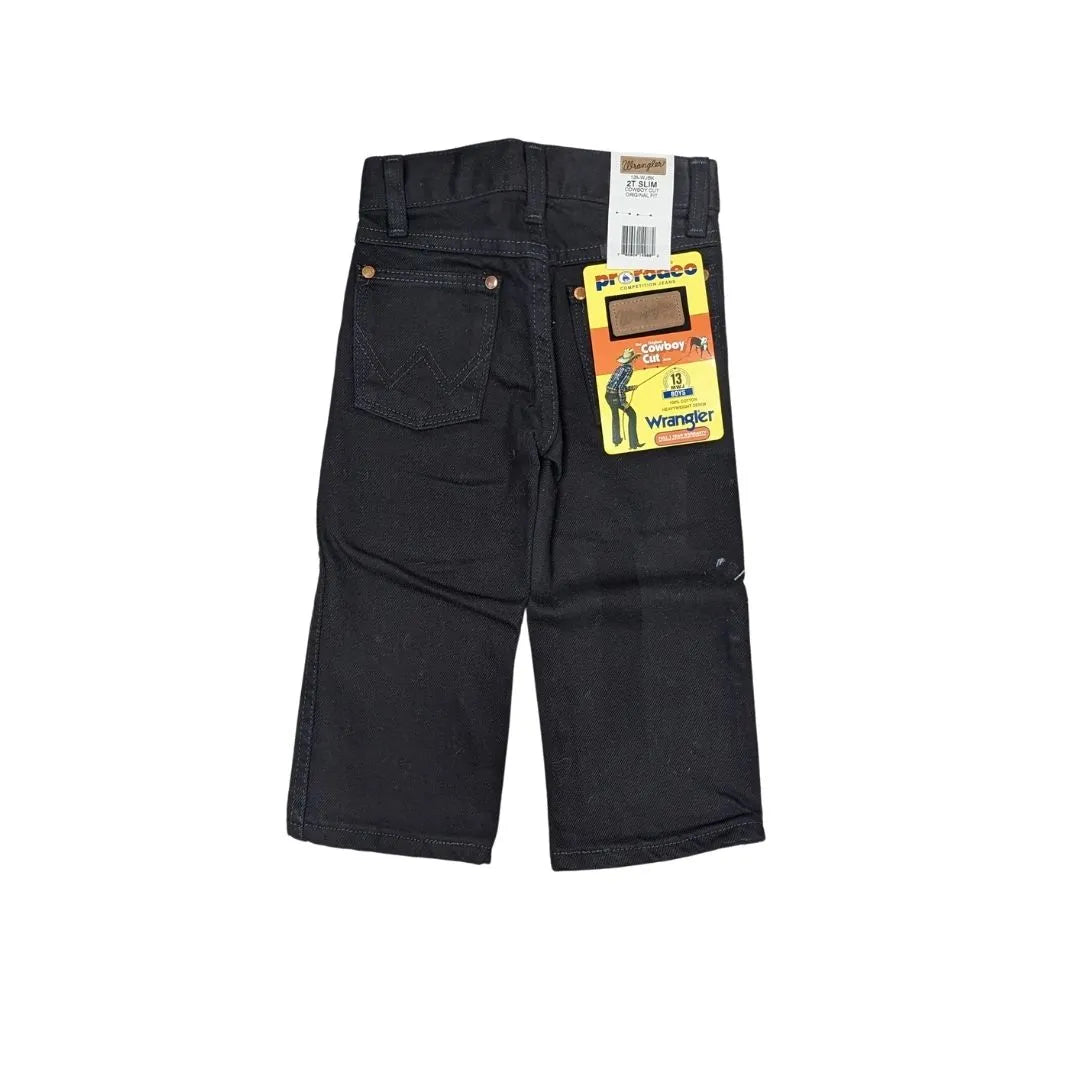 Wrangler Toddler Boy’s Cowboy Cut Prewashed Black Jean weis-western-wear