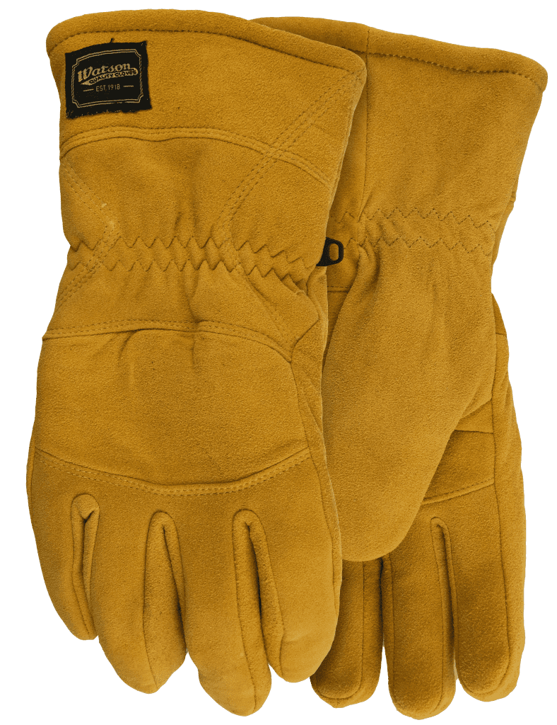 Watson Gloves Crazy Horse Spilt Deer Sherpa Lined weis-western-wear