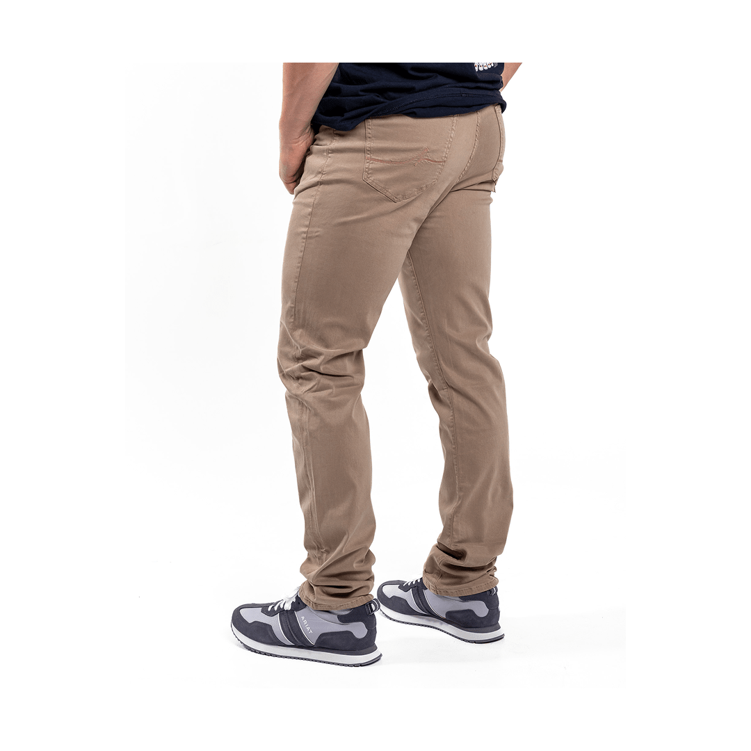 34 Heritage Men's COURAGE Straight Leg Pants in Roasted Cashew Twill - 34 Heritage
