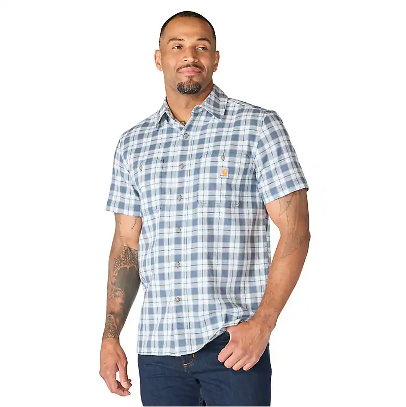 Carhartt Men's Bozeman Relaxed SS Plaid Shirt