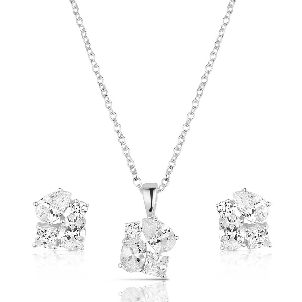 Montana Silversmiths Hitch N Post Cluster Jewelry Set - Montana Silversmiths