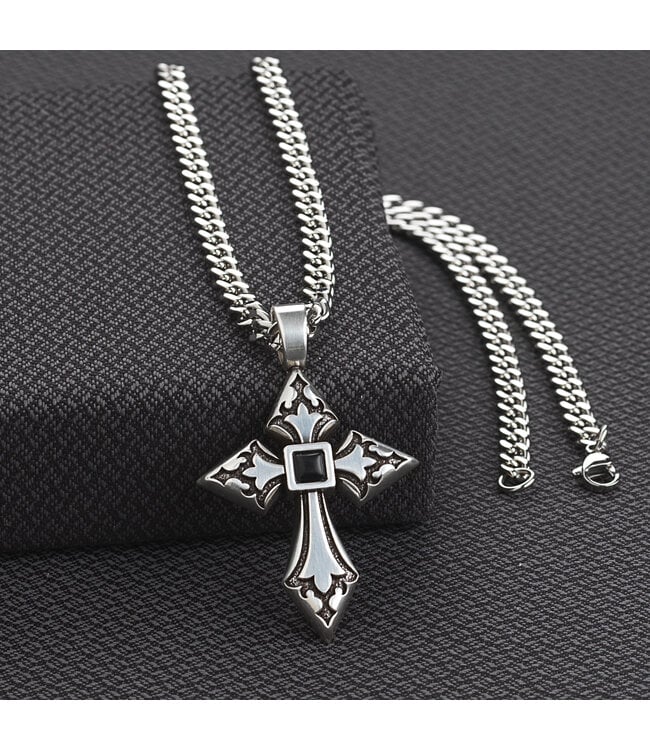 TWISTER ENGRAVED CROSS NECKLACE weis-western-wear