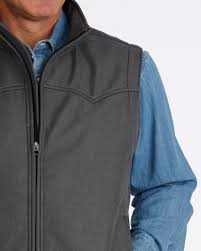 Cinch Men's Gray Concealed Carry Bonded Vest