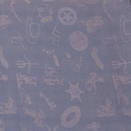 Wyoming Traders Cowboy Logo Jacquard Silk Scarf