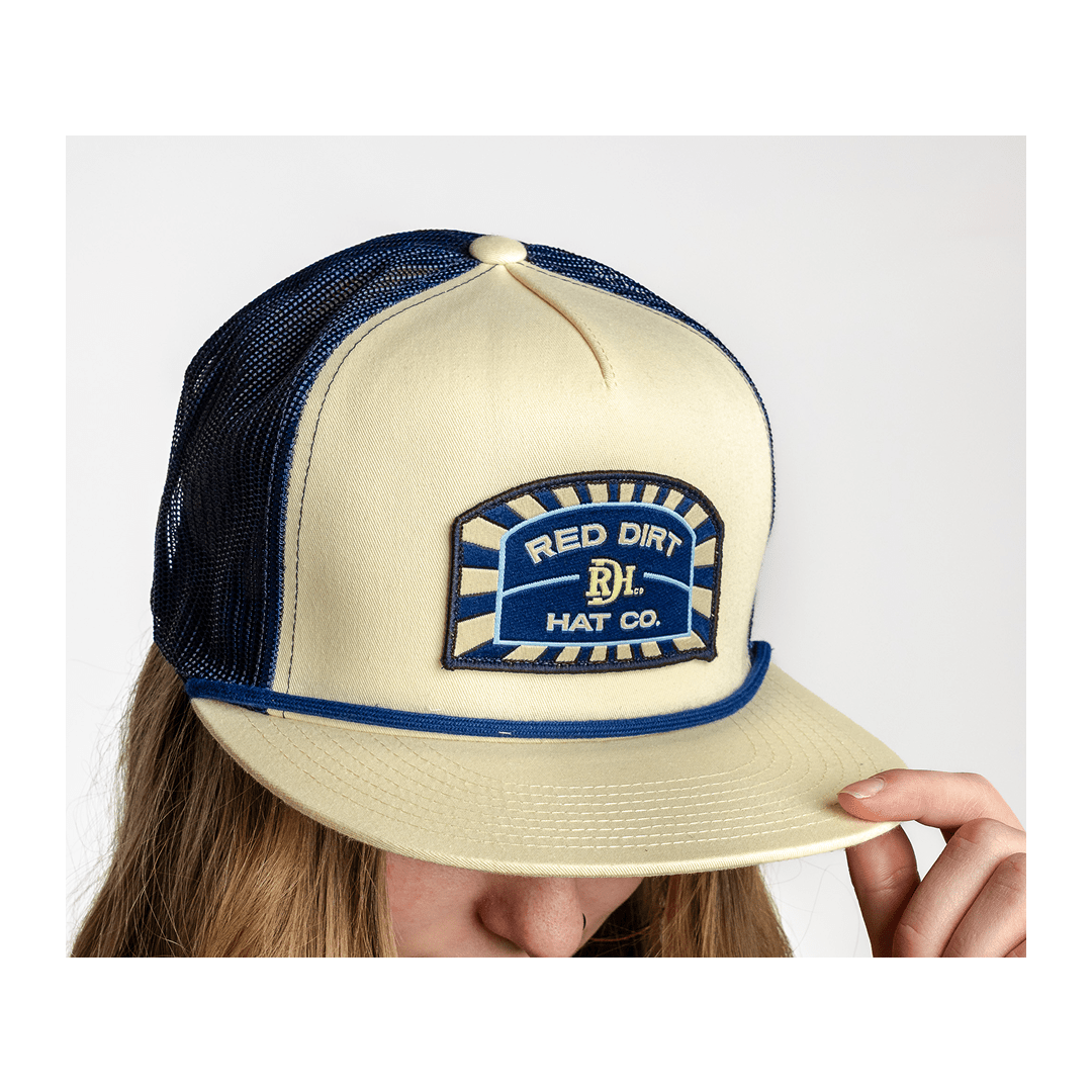 Red Dirt Hat Co The Conductor Yellow and Blue Cap - Red Dirt Hat Co