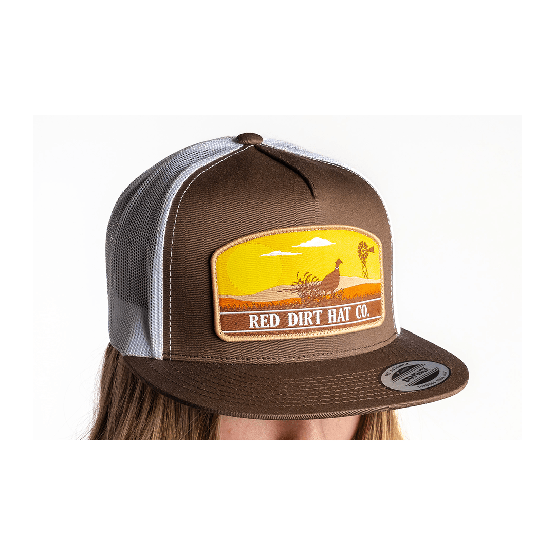 Red Dirt Hat Co Open Plains Brown and White Cap - Red Dirt Hat Co