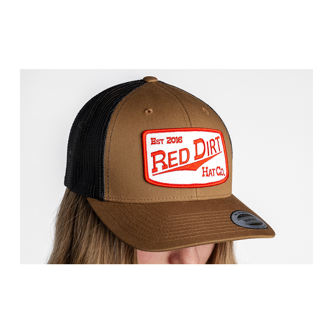 Red Dirt Hat Co Fillin' Station Coyote Brown w/ Black Cap
