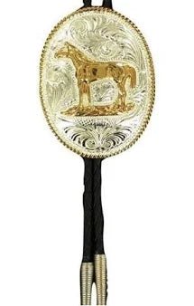 Crumrine Men's Standing Horse Bolo Neck Tie - Crumrine