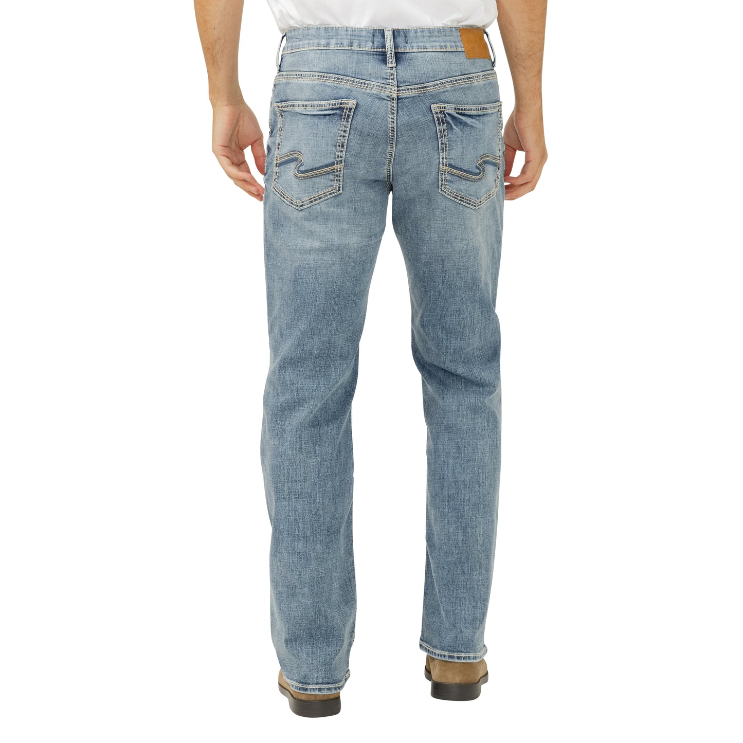 Silver Jeans Co Men's Gordie Loose Fit Straight Leg Jeans