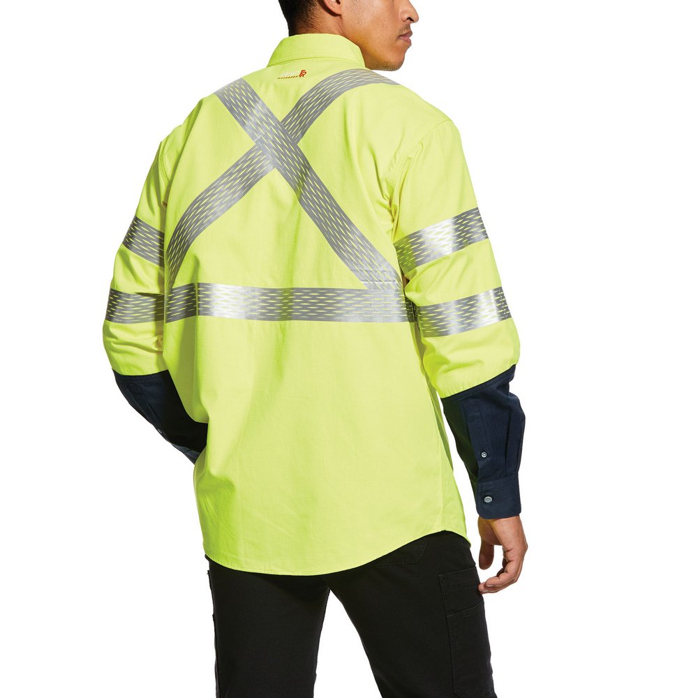 Ariat Men's Flame Resistant Hi-Vis Work Shirt Yellow
