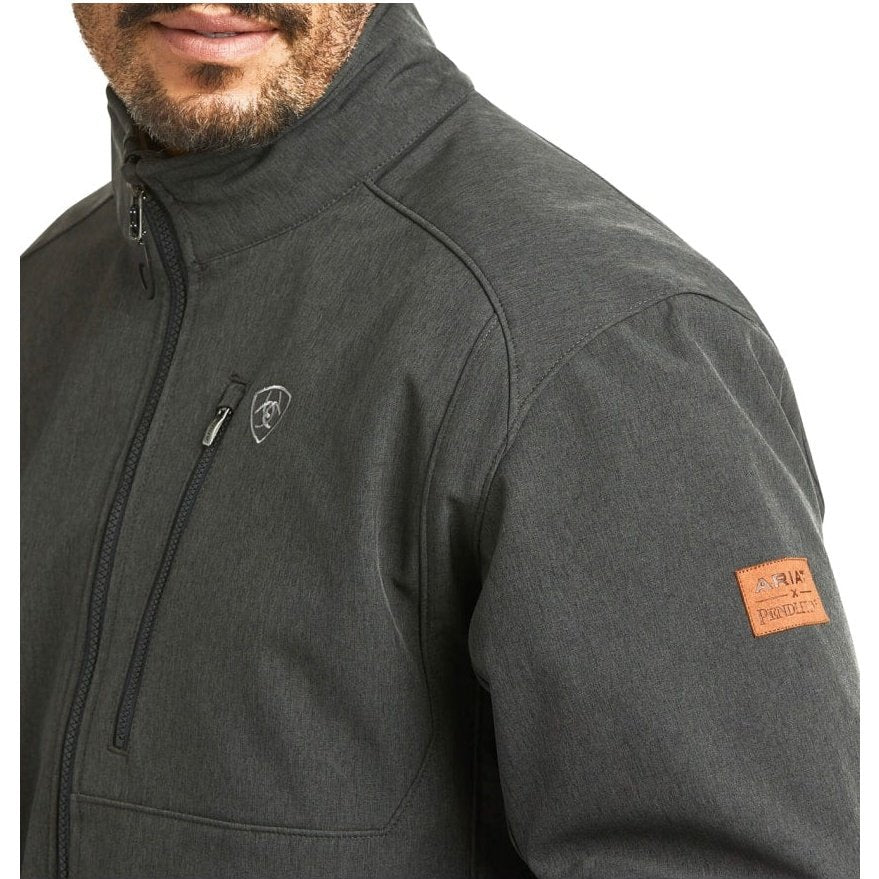 Ariat Men's Jacket Casual Softshell Pendleton Charcoal