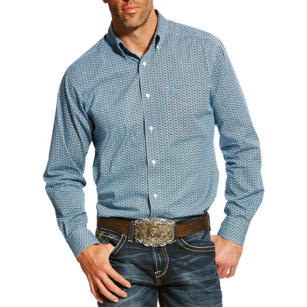 Ariat Men’s Shirt Casual Long Sleeve Wrinkle Free Button Down