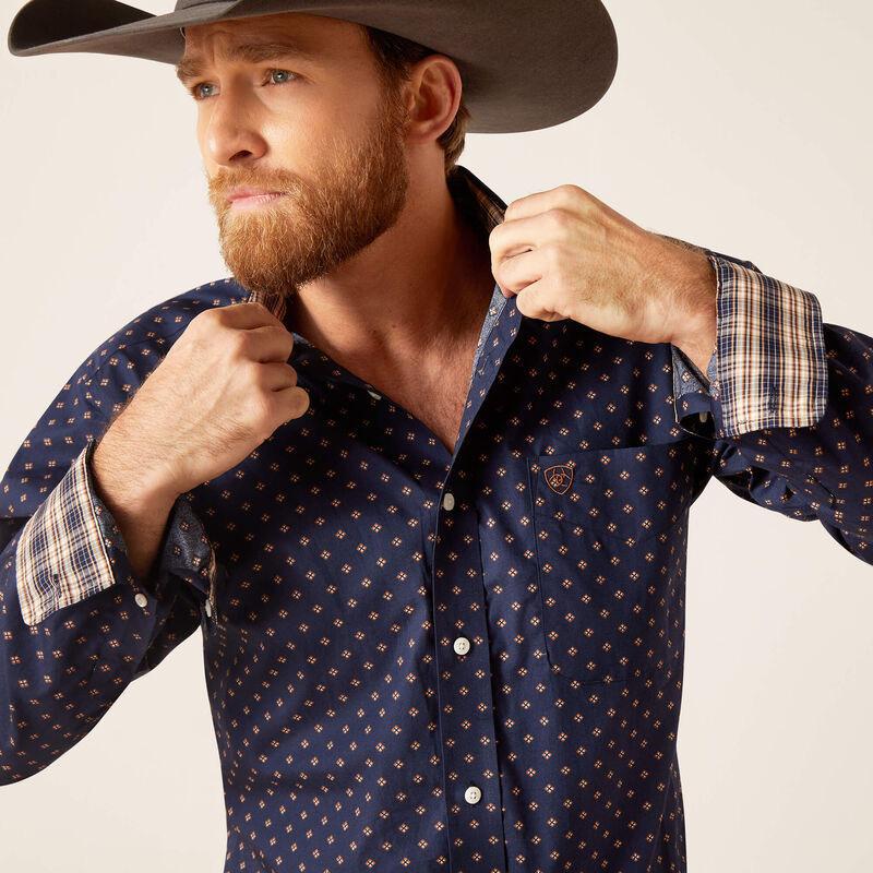 Ariat Men's Shirt Western Fit Wrinkle Free Kaiser Classic Fit