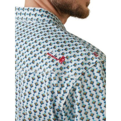 Ariat Men’s Work Shirt FR Flame Resistant Dillinger Slim Fit Snaps 10043751 - Ariat