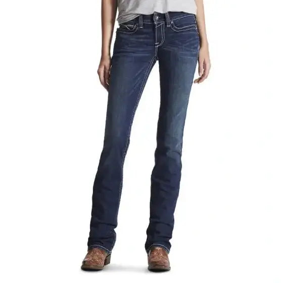 Ariat Women’s Jeans R.E.A.L Mid Rise Stretch Straight Leg - Clearance