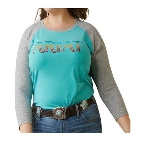 Ariat Women’s Shirt Serape Stripe Cotton/Spandex Jersey 10043420 - Ariat
