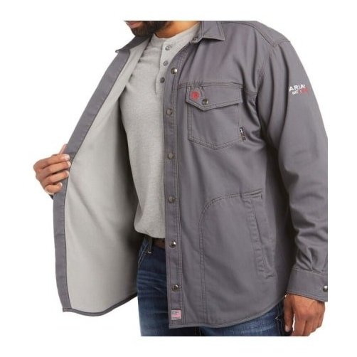 Ariat Work Men’s Jacket Flame Resistant CAT 2 Lined Rig Shirt