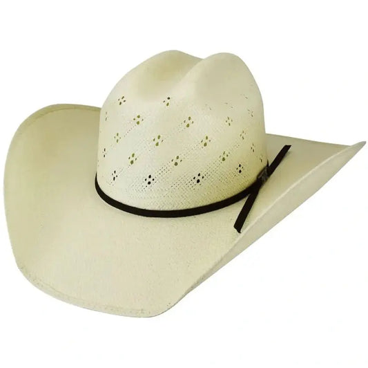 Bailey Cowboy Hat Straw 15X Seneca Cattleman Crown Flower Vents S1815A - Bailey Hats