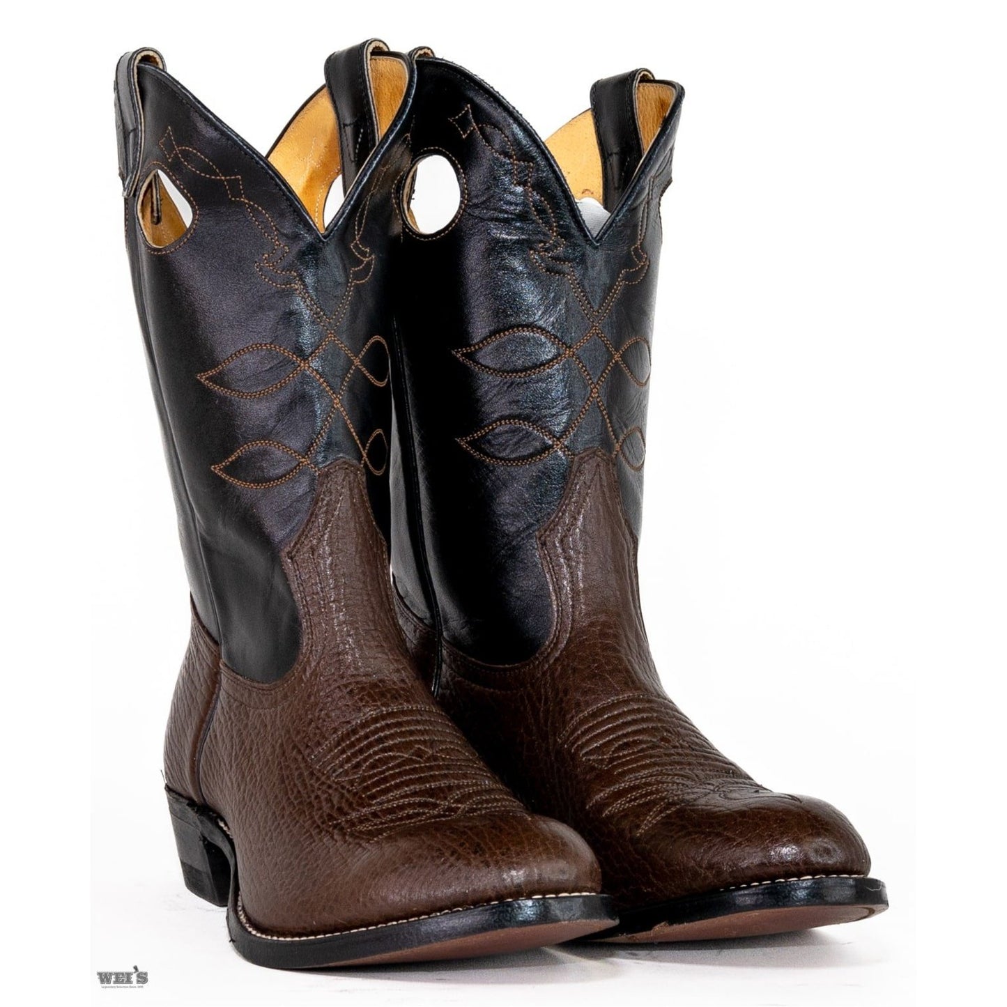 Boulet Men's Cowboy Boots 12" Roper Heel & Toe - Clearance