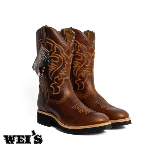 Boulet Men's Cowboy Boots Crepe Sole C2164 Clearance - Boulet