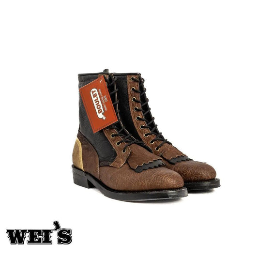 Boulet Men's Cowboy Boots Rawhide 8141-1 - Boulet