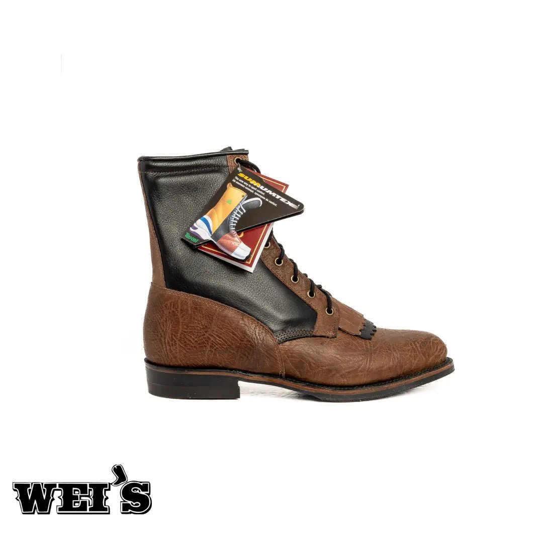 Boulet Men's Roper Cowboy Boots Rawhide