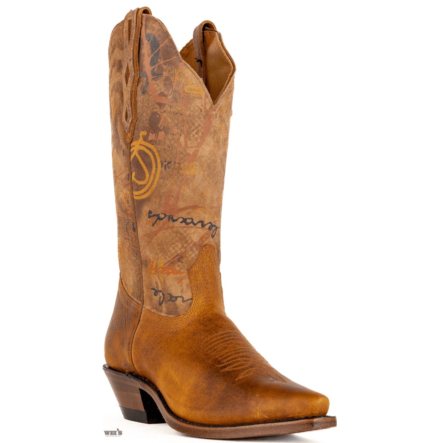 Boulet Women's Cowgirl Boots 11" Bullhide Fashion Snip J Toe Cowboy Heel