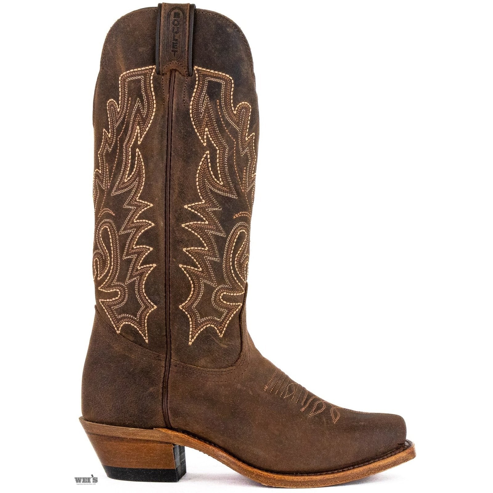 Boulet Women’s Cowgirl Boots 13" Oiled Cowhide Cutter Toe 3166 - Boulet