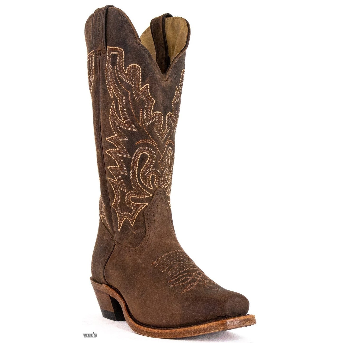 Boulet Women’s Cowgirl Boots 13" Oiled Cowhide Cutter Toe 3166