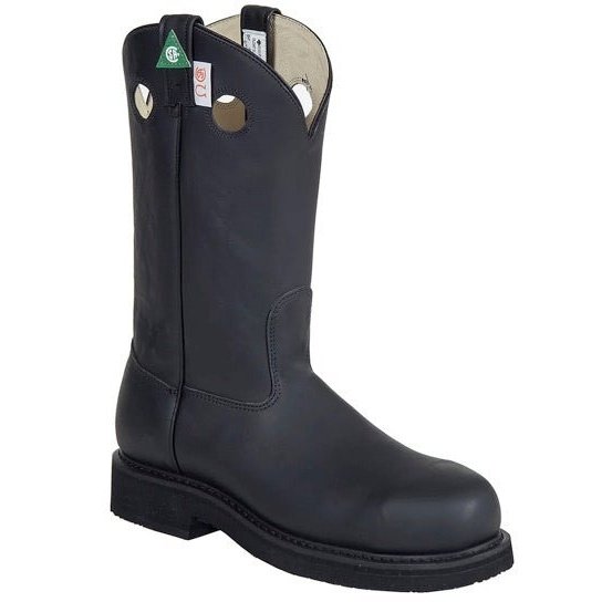 Canada West Men's Work Western Pull-On Steel Toe Boots