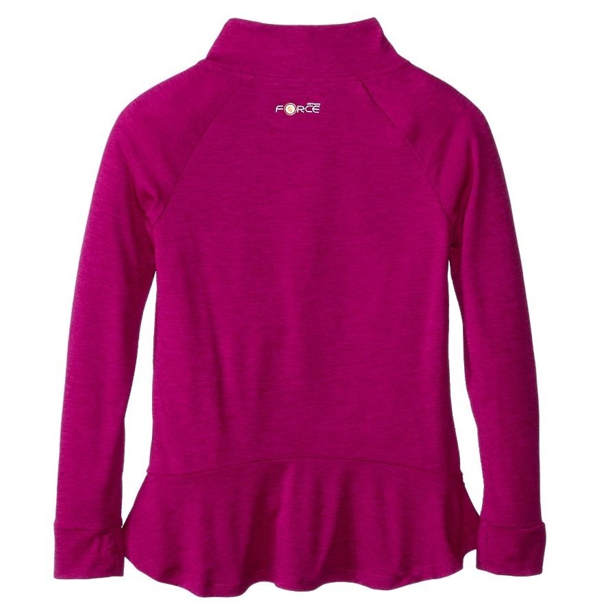 Carhartt Girl's Top Quarter Zip Raglan Force Tee